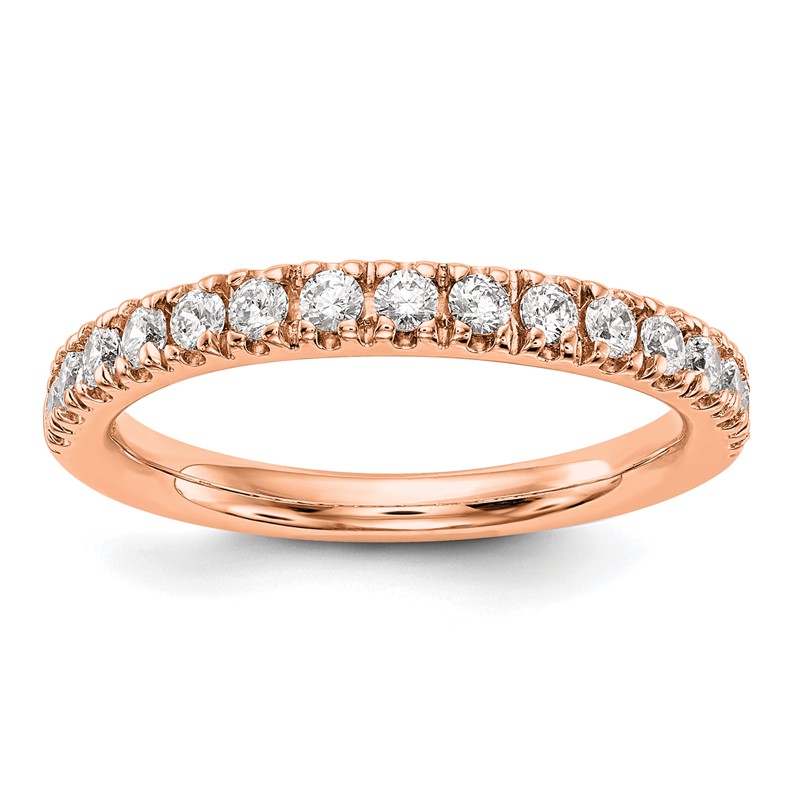 True Origin 14K Rose Gold 1/2 carat Lab Grown Diamond VS  D E F  Band
