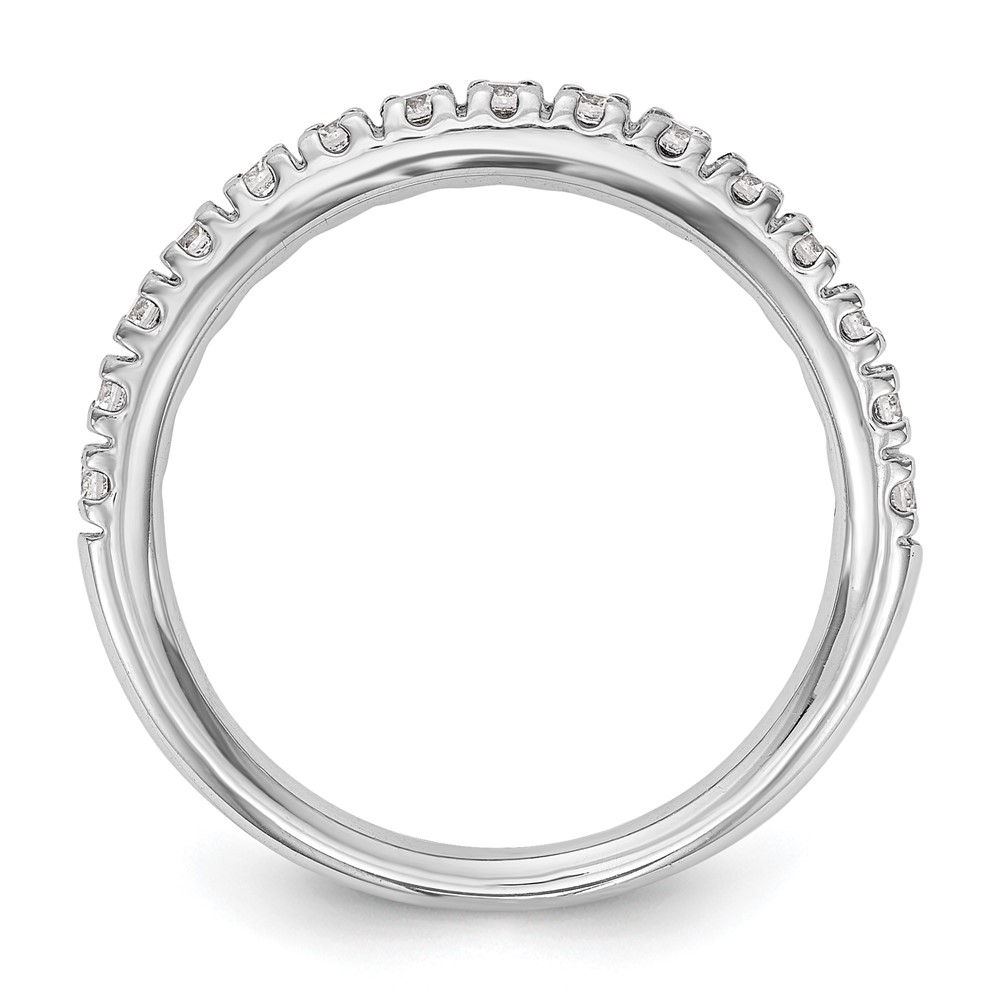 True Origin 14K White Gold 1/2 carat Lab Grown Diamond VS  D E F  Band (RM3193B-050-WLD)