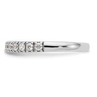 14K White Gold 0.50 Carat Lab Grown Diamond VS SI+ G+ Complete Band view 3