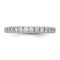 14K White Gold 0.50 Carat Lab Grown Diamond VS SI+ G+ Complete Band view 4