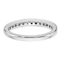 14K White Gold 0.50 Carat Lab Grown Diamond VS SI+ G+ Complete Band view 5