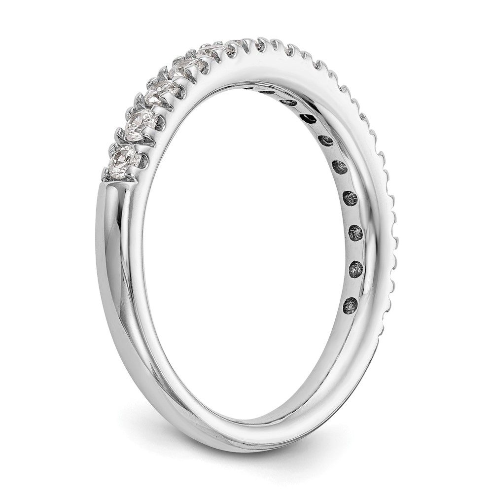 True Origin 14K White Gold 1/2 carat Lab Grown Diamond VS  D E F  Band (RM3193B-050-WLD)