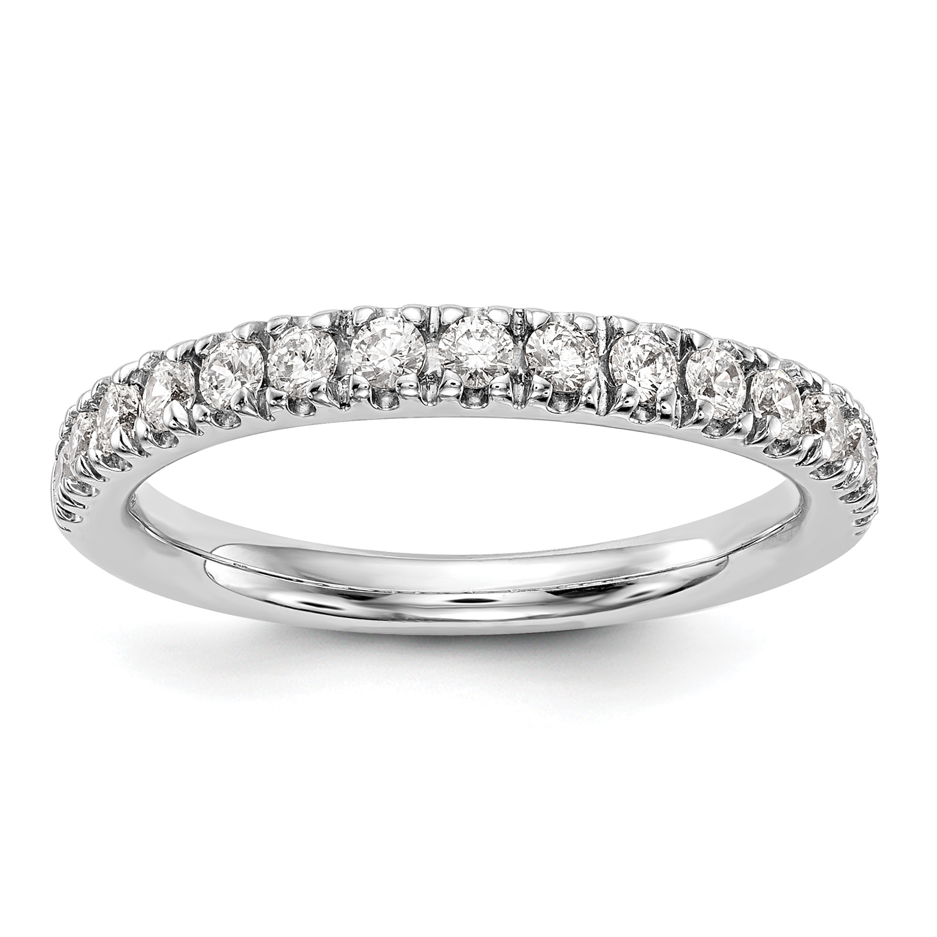 True Origin 14K White Gold 1/2 carat Lab Grown Diamond VS  D E F  Band (RM3193B-050-WLD)