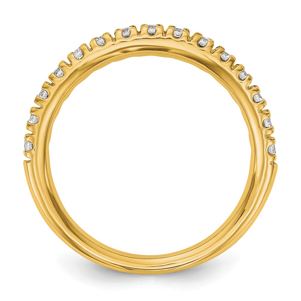 True Origin 14K 1/2 carat Lab Grown Diamond VS  D E F  Band (RM3193B-050-YLD)