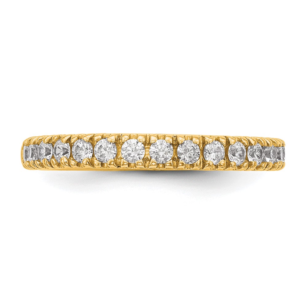 True Origin 14K 1/2 carat Lab Grown Diamond VS  D E F  Band (RM3193B-050-YLD)