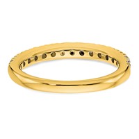 True Origin 14K Yellow Gold 0.50 Carat Lab Grown Diamond VS+ F+ Complete Wedding Band view 5