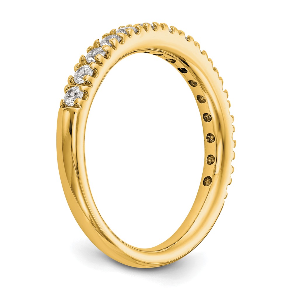 True Origin 14K 1/2 carat Lab Grown Diamond VS  D E F  Band (RM3193B-050-YLD)