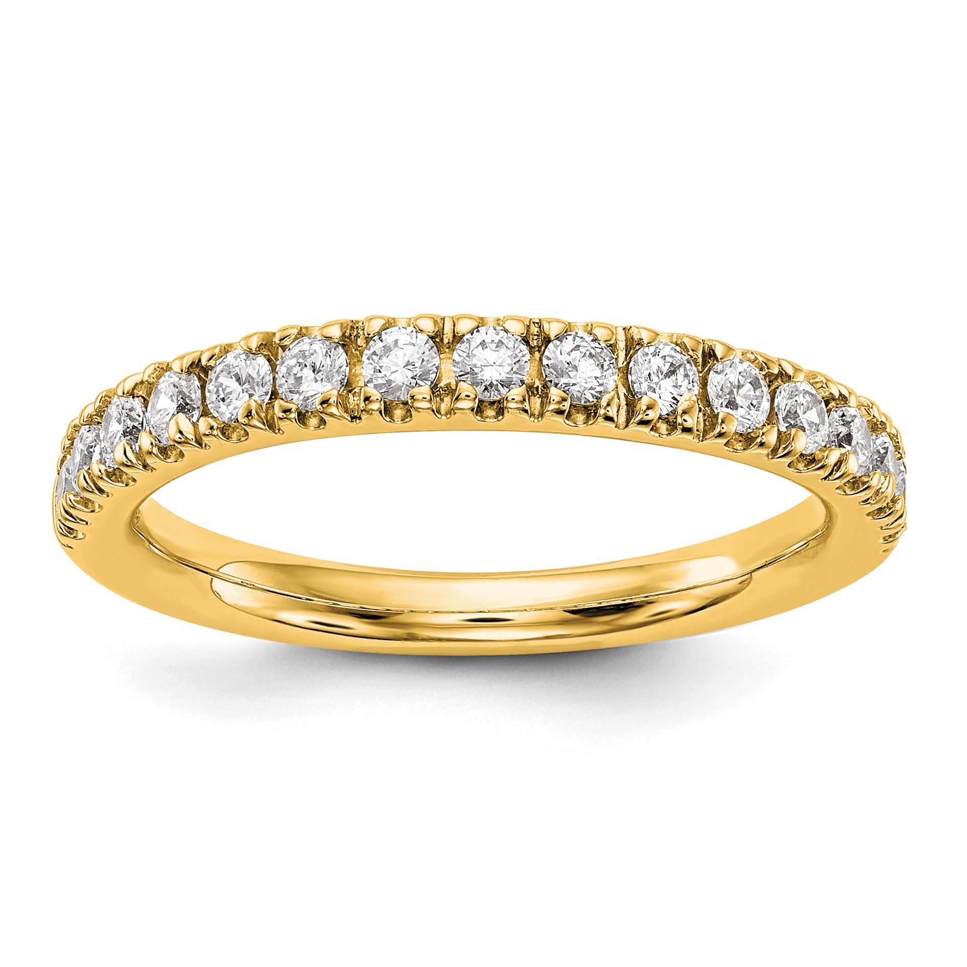 True Origin 14K 1/2 carat Lab Grown Diamond VS  D E F  Band (RM3193B-050-YLD)