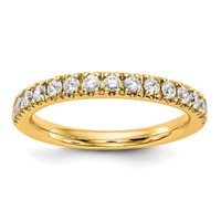 True Origin 14K Yellow Gold 0.50 Carat Lab Grown Diamond VS+ F+ Complete Wedding Band view 1