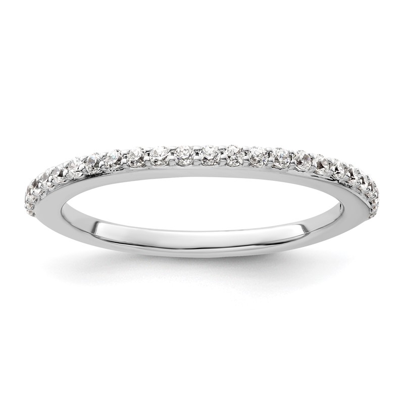 14K White Gold Lab Grown Diamond VS/SI+ G+ Band