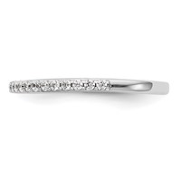 True Origin 14K White Gold 0.25 Carat Lab Grown Diamond VS+ F+ Complete Wedding Band view 3