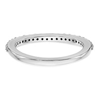 True Origin 14K White Gold 0.25 Carat Lab Grown Diamond VS+ F+ Complete Wedding Band view 5