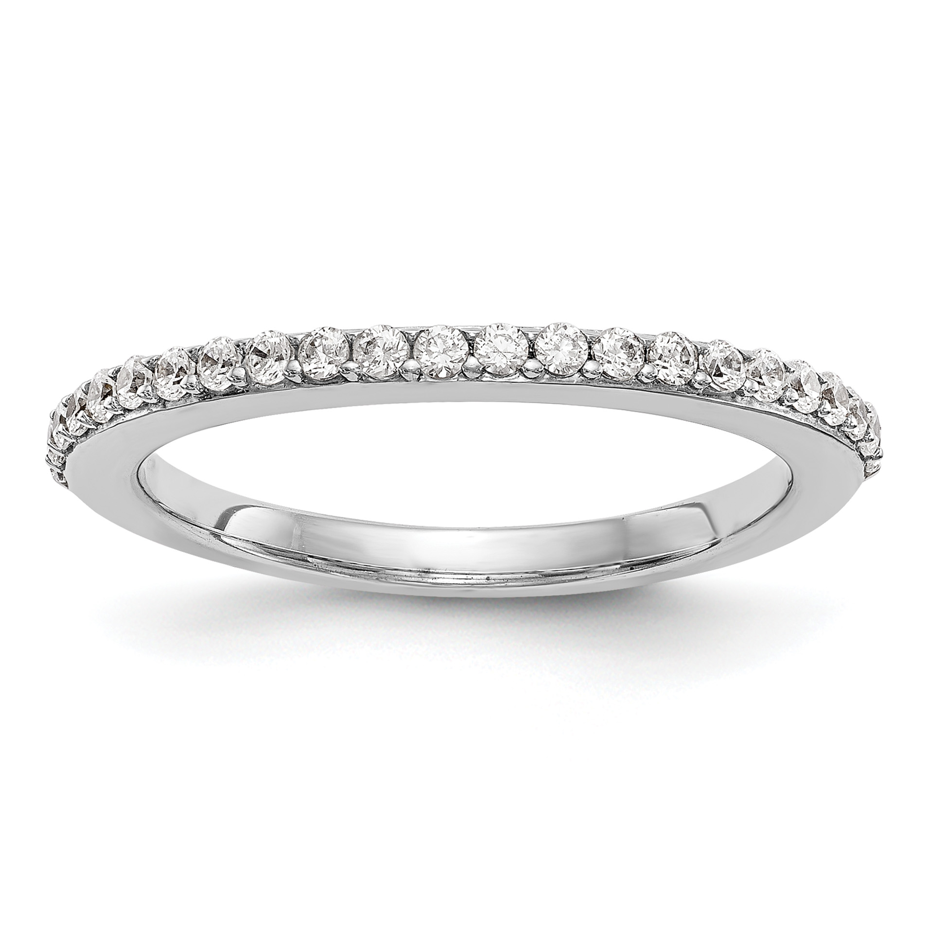 True Origin 14K White Gold 1/4 carat Lab Grown Diamond VS  D E F  Band (RM3195B-028-WLD)