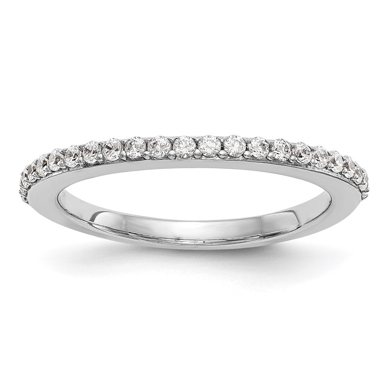 True Origin 14K White Gold 1/4 carat Lab Grown Diamond VS  D E F  Band