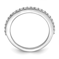 True Origin 14K White Gold 0.33 Carat Lab Grown Diamond VS+ F+ Complete Wedding Band view 2