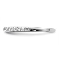 True Origin 14K White Gold 0.33 Carat Lab Grown Diamond VS+ F+ Complete Wedding Band view 3