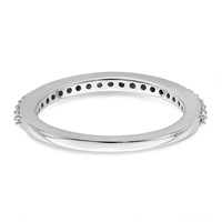 True Origin 14K White Gold 0.33 Carat Lab Grown Diamond VS+ F+ Complete Wedding Band view 5