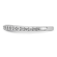 True Origin 14K White Gold 0.38 Carat Lab Grown Diamond VS+ F+ Complete Wedding Band view 3