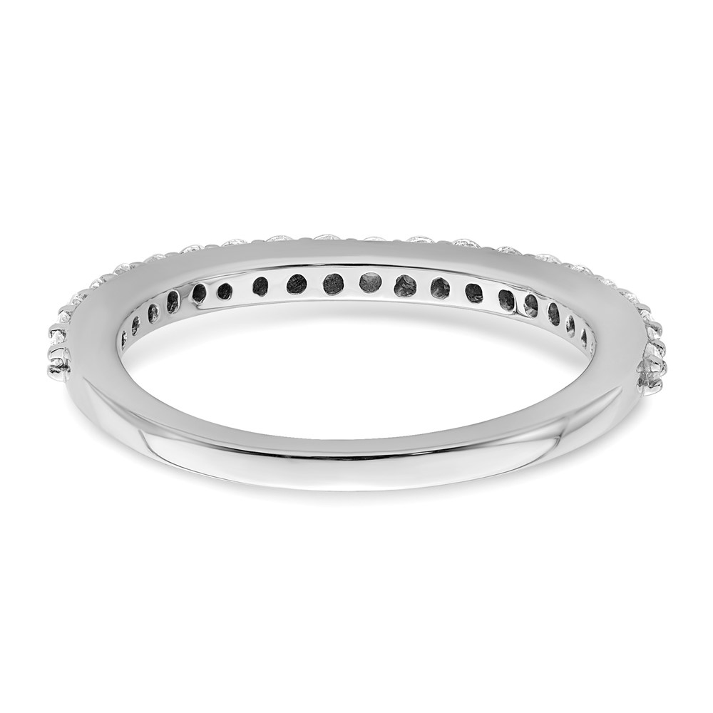 True Origin 14K White Gold 3/8 carat Lab Grown Diamond VS  D E F  Band (RM3195B-042-WLD)