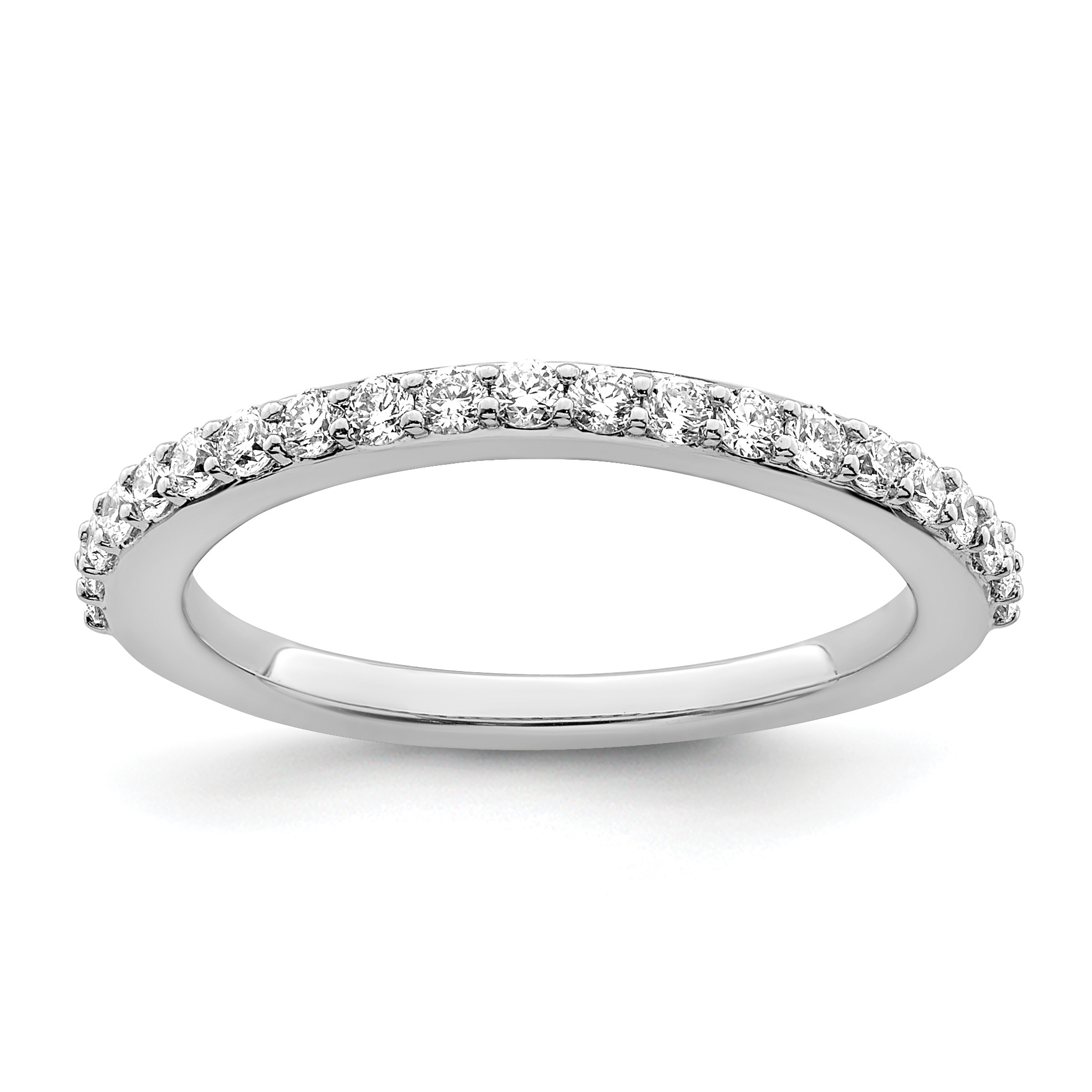 True Origin 14K White Gold 3/8 carat Lab Grown Diamond VS  D E F  Band (RM3195B-042-WLD)