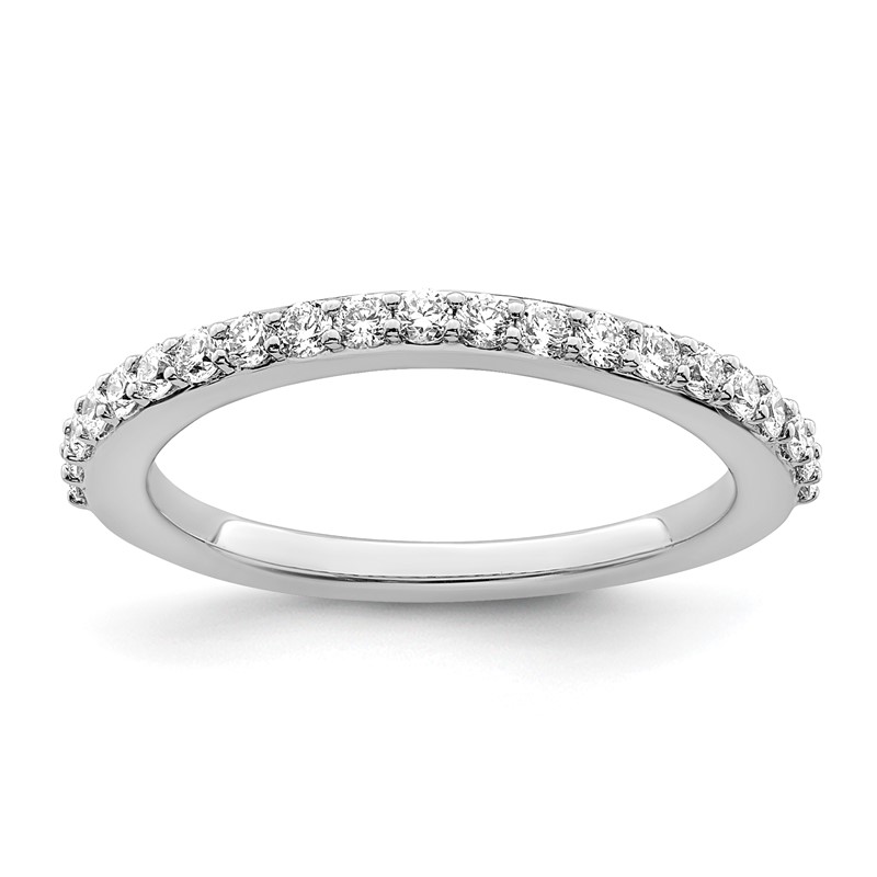 True Origin 14K White Gold 3/8 carat Lab Grown Diamond VS  D E F  Band