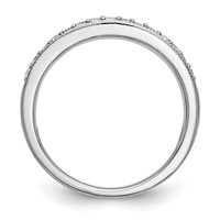 True Origin 14K White Gold 0.25 Carat Lab Grown Diamond VS+ F+ Complete Wedding Band view 2