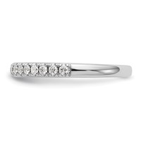 True Origin 14K White Gold 0.38 Carat Lab Grown Diamond VS+ F+ Complete Wedding Band view 3