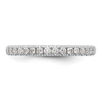 True Origin 14K White Gold 0.38 Carat Lab Grown Diamond VS+ F+ Complete Wedding Band view 4