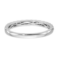 True Origin 14K White Gold 0.38 Carat Lab Grown Diamond VS+ F+ Complete Wedding Band view 5