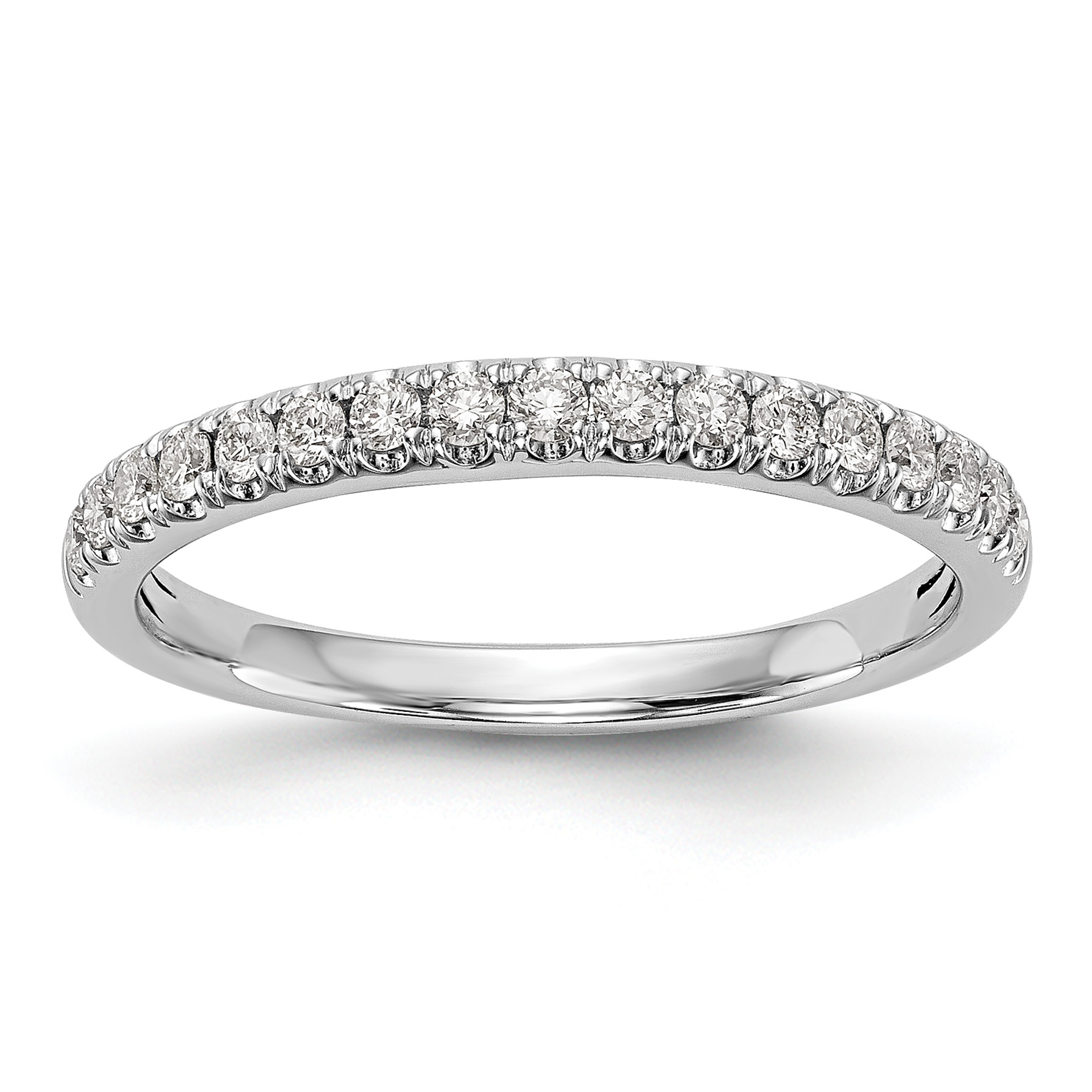 True Origin 14K White Gold 3/8 carat Lab Grown Diamond VS  D E F  Band (RM3201B-042-WLD)