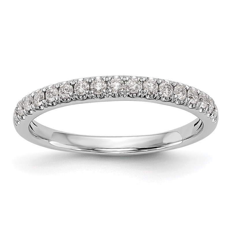 True Origin 14K White Gold 3/8 carat Lab Grown Diamond VS  D E F  Band