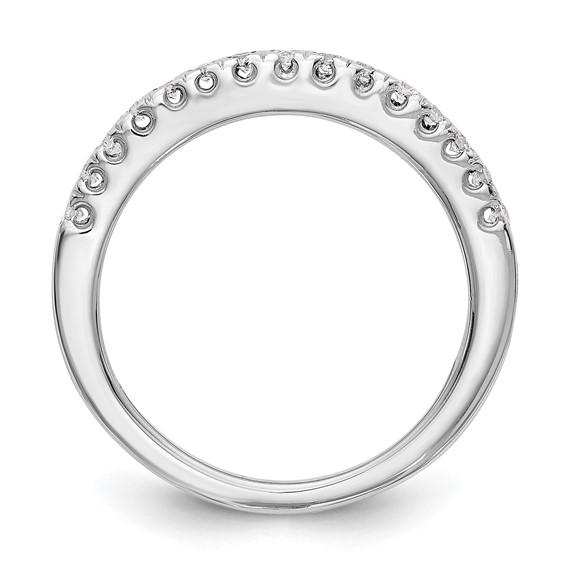 14K White Gold Diamond Band