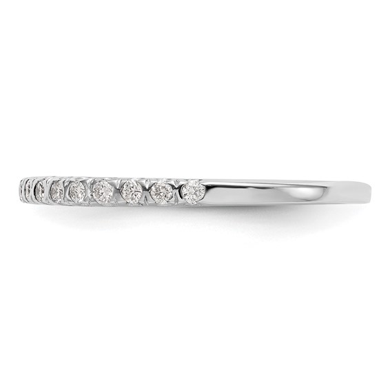 14K White Gold Diamond Band