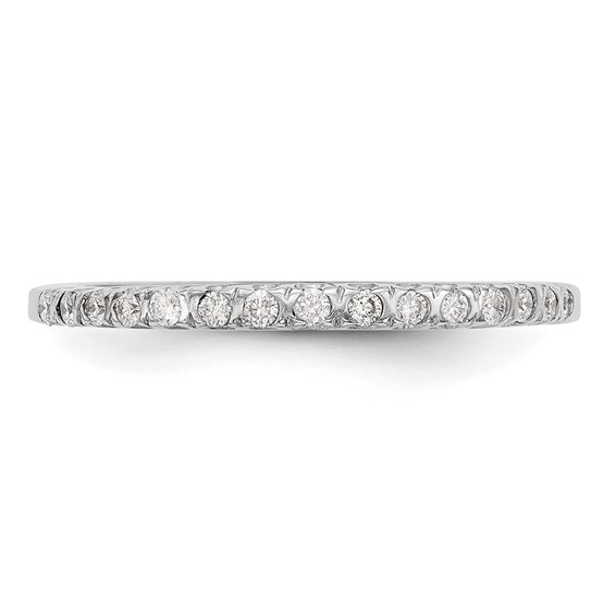 14K White Gold Diamond Band