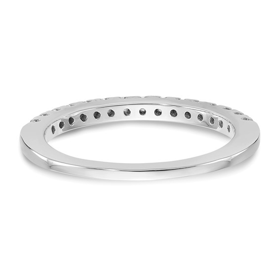 14K White Gold Diamond Band