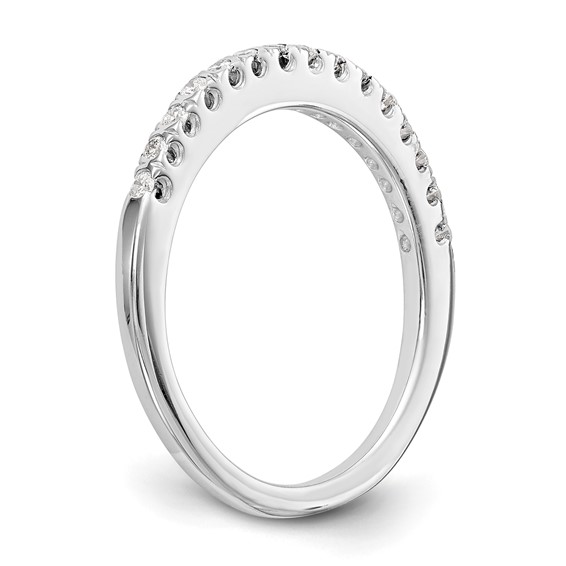 14K White Gold Diamond Band