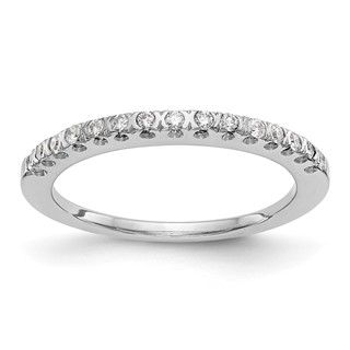 14K White Gold Diamond Band