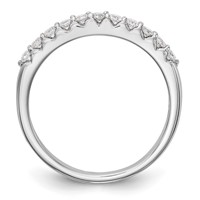 14K White Gold 0.33 Carat Lab Grown Diamond VS SI+ G+ Complete Band view 2