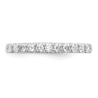 14K White Gold 0.33 Carat Lab Grown Diamond VS SI+ G+ Complete Band view 5