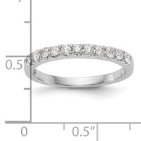 14K White Gold 0.33 Carat Lab Grown Diamond VS SI+ G+ Complete Band view 3