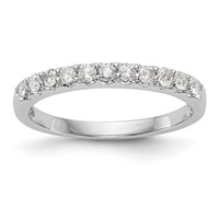 14K White Gold 0.33 Carat Lab Grown Diamond VS SI+ G+ Complete Band view 1