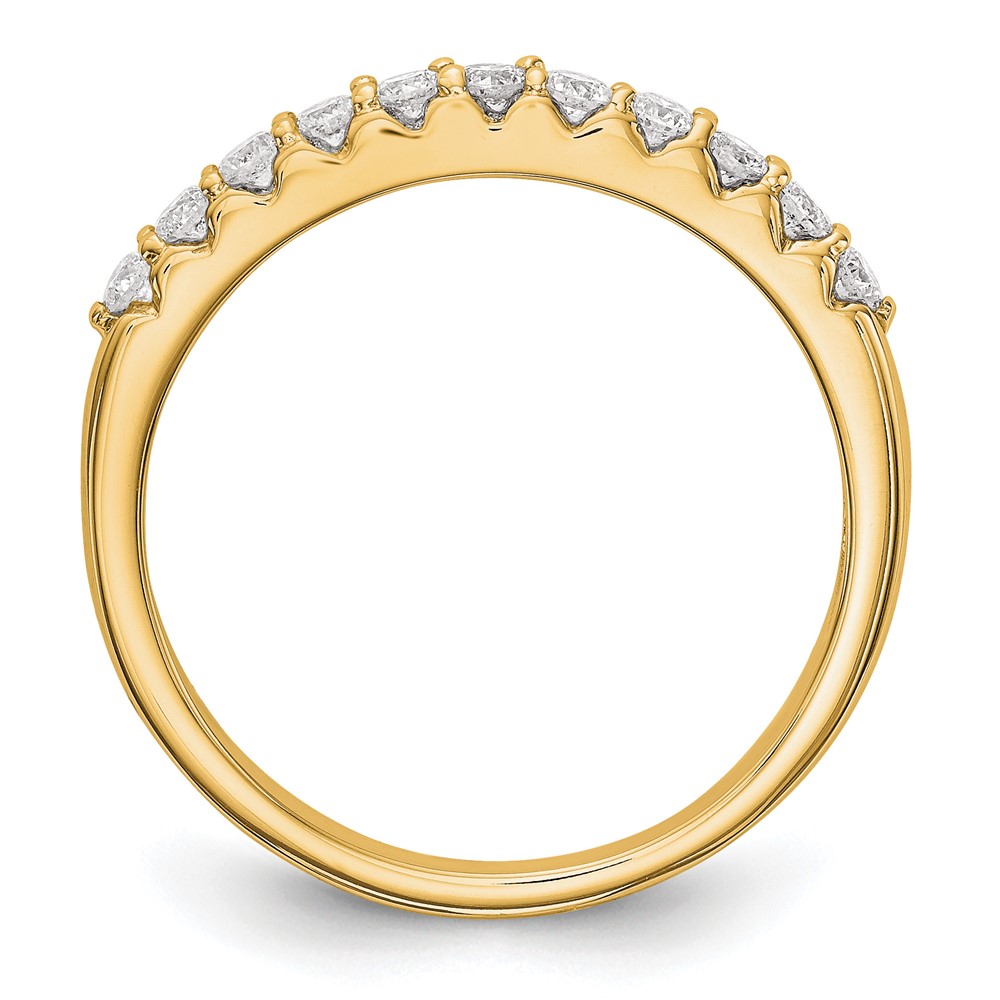 14k 1/3 carat Lab Grown Diamond VS/SI+ G+ Complete Band (RM3204B-033-7YLG)