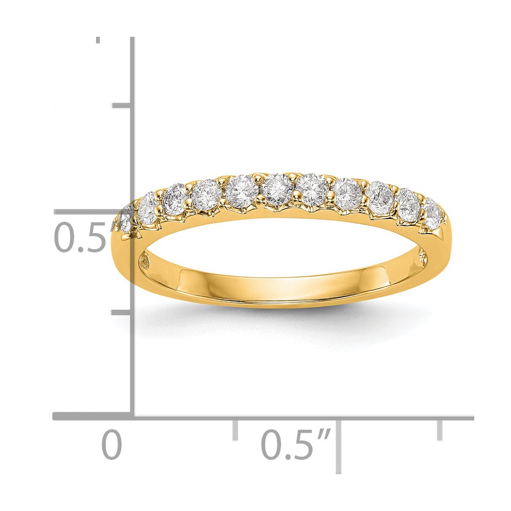14k 1/3 carat Lab Grown Diamond VS/SI+ G+ Complete Band (RM3204B-033-7YLG)