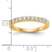 14K Yellow Gold 0.33 Carat Lab Grown Diamond VS SI+ G+ Complete Band view 4