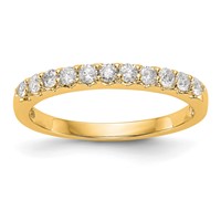 14K Yellow Gold 0.33 Carat Lab Grown Diamond VS SI+ G+ Complete Band view 1