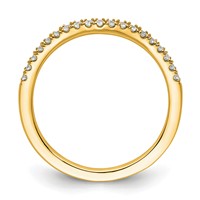 14K Yellow Gold 0.20 Carat Lab Grown Diamond VS SI+ G+ Complete Curved Band view 2