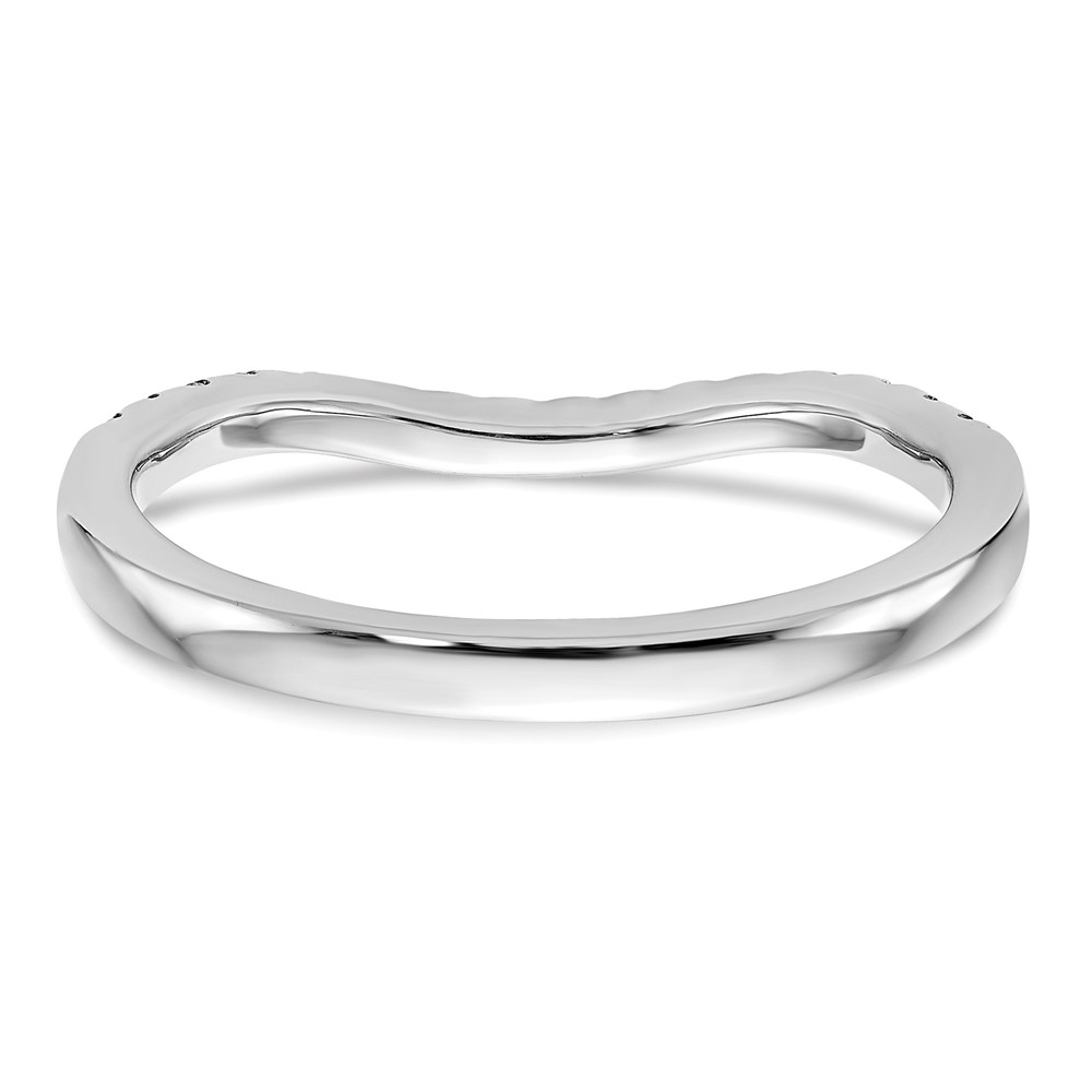14k White Gold 1/5 carat Lab Grown Diamond VS/SI+ G+ Complete Curved Band (RM3205B-019-7WLG)