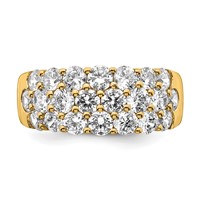 14K Yellow Gold 2.50 Carat Lab Grown Diamond VS SI+ G+ Complete Fashion Band view 5