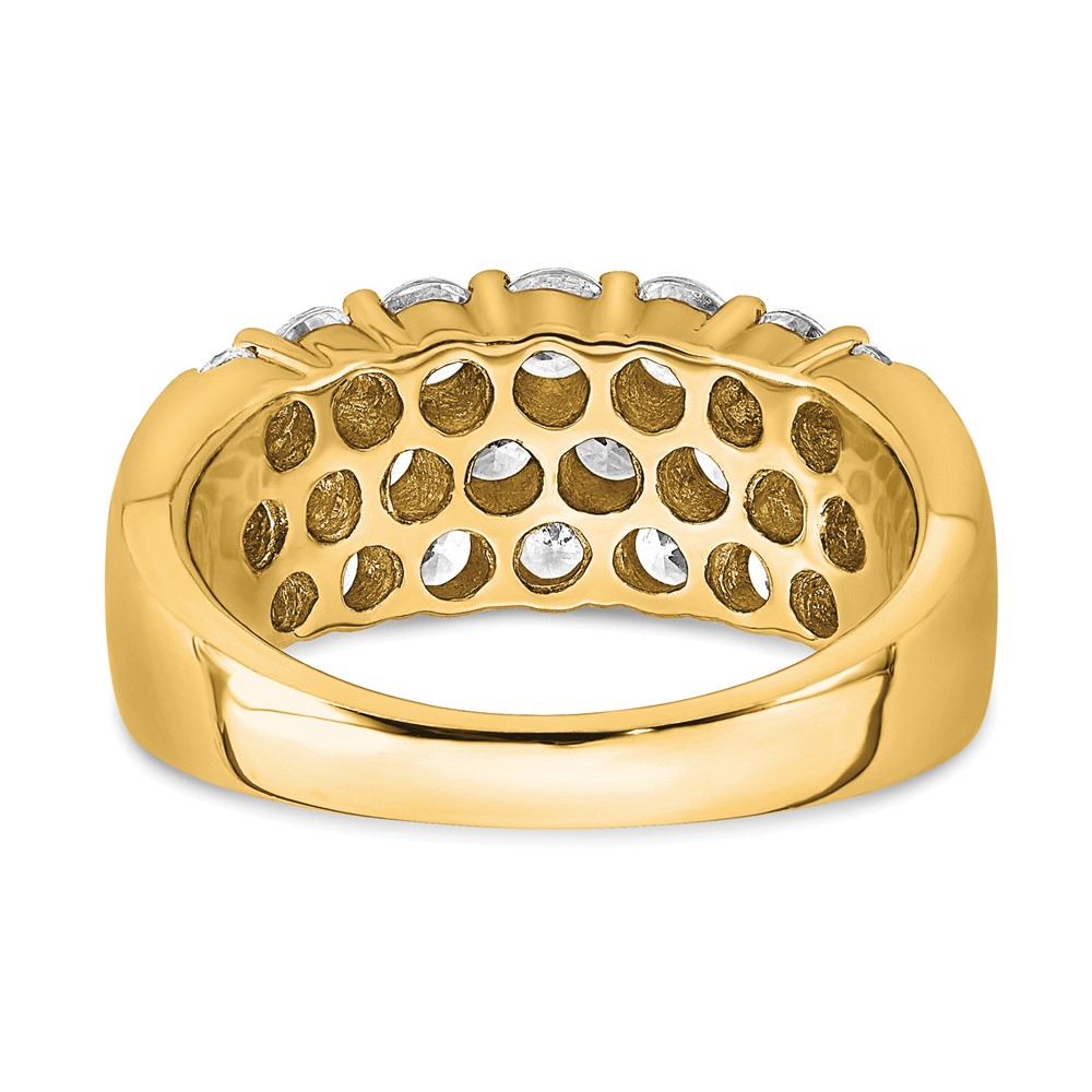14k 2 1/2 carat Lab Grown Diamond VS/SI Complete Fashion Band (RM3216-255-YLG)