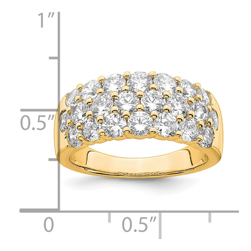 14k 2 1/2 carat Lab Grown Diamond VS/SI Complete Fashion Band (RM3216-255-YLG)
